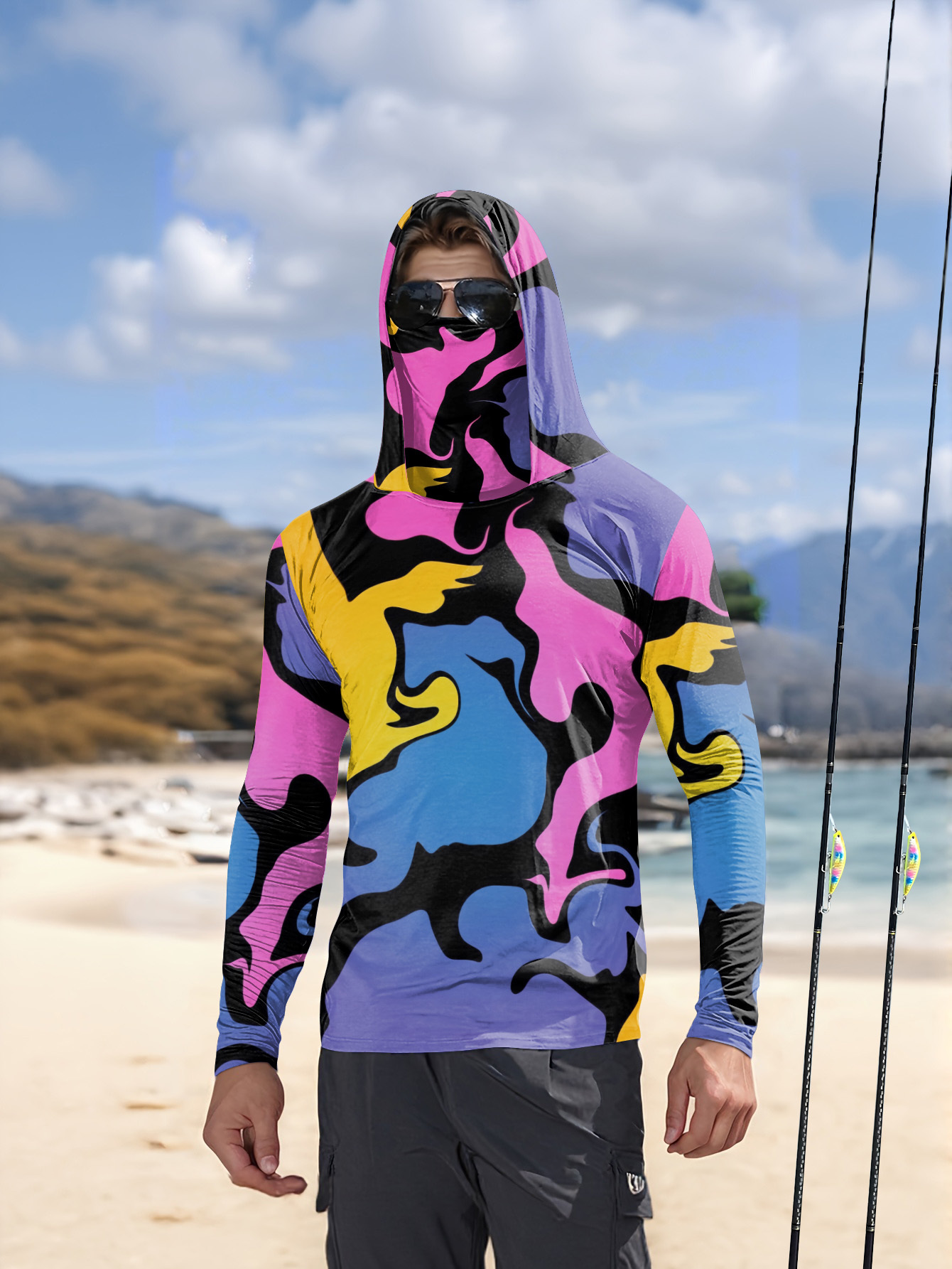 Hunting Outdoor - Sweat-shirt à capuche pour hommes, chemise