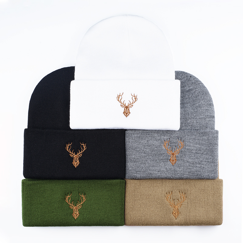 Hunting Outdoor Christmas Decorations - Bonnet brodé rétro Bucks Moose –