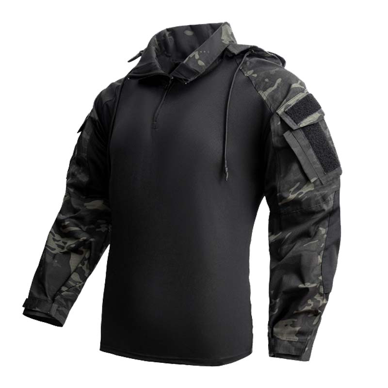 Outdoor Hunting T Shirts - T-shirts pour hommes 1/4 fermeture éclair