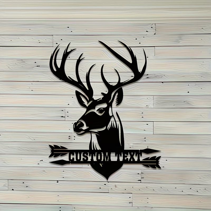 Hunting Outdoor Christmas Decorations - Décoration murale en métal personnalisée en
