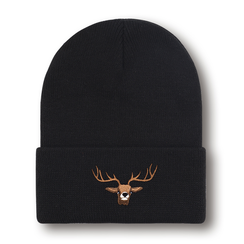 Chapeau en tricot brodé tête d - Hunting Outdoor Christmas Decorations avis et prix